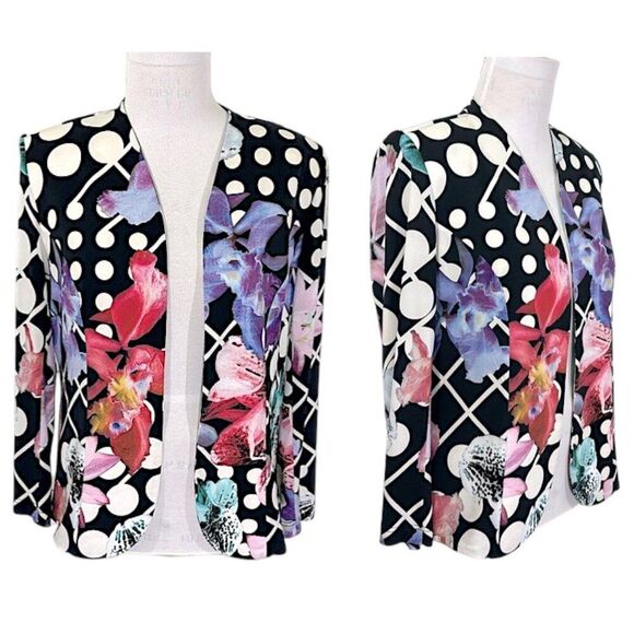 Georgede Paris Floral Polka Dot Women's Jacket Size 18 - Picture 1 of 9